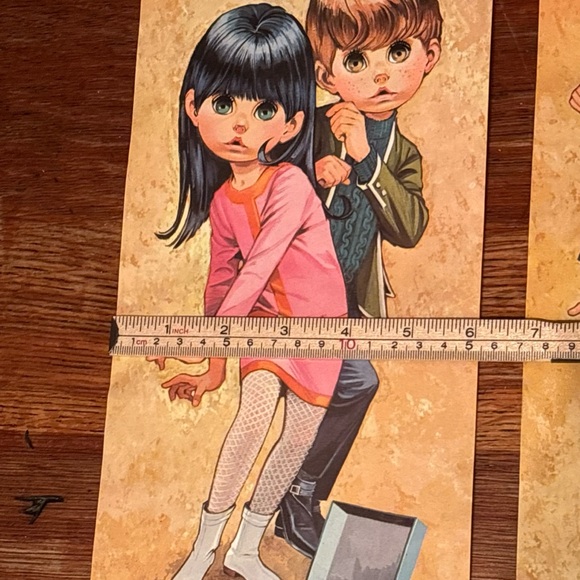 Lee Mcm Vtg 1960 Teen Go Go litho Print Mod Retro Big Eye PRINT NO STAMP Set 2 - Picture 3 of 10